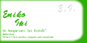 eniko ipi business card